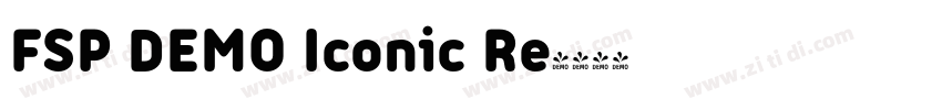 FSP DEMO Iconic Re字体转换 FSP DEMO Iconic Re字体转换